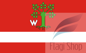 Flaga gminy Lipie  - na zamówienie 110x70 Lipia  