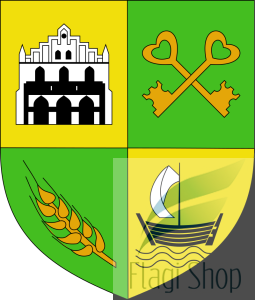 Flaga gminy Łodygowice - na zamówienie 110x70 Łodygowic