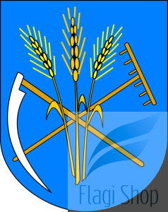 Flaga gminy Lyski - na zamówienie 110x70 Lysek  