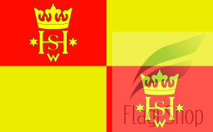 Flaga gminy Olsztyn - na zamówienie 150x90 Olsztyna