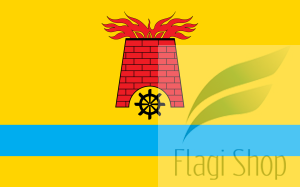 Flaga gminy Panki - na zamówienie 150x90 Panek