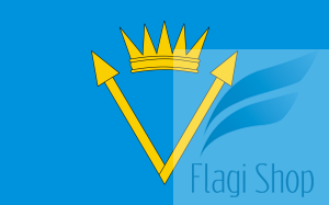 Flaga gminy Pawonków - na zamówienie 150x90 Pawonkowa