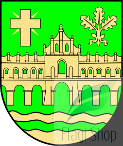 Flaga gminy Przystajń - na zamówienie 150x90 Przystajni  