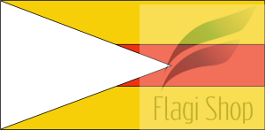 Flaga gminy Dwikozy - na zamówienie 110x70 Dwikozów   