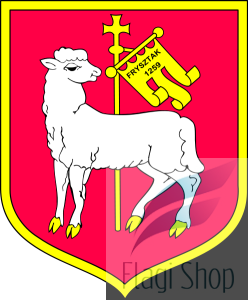 Flaga gminy Frysztak - na zamówienie 150x90 Frysztaka      