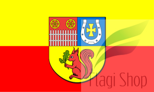 Flaga gminy Jarocin - na zamówienie 150x90 Jarocina 