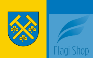 Flaga gminy Jaśliska - na zamówienie 150x90 Jaślisk  