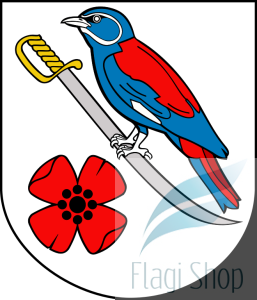 Flaga gminy Krasne- na zamówienie 150x90 Krasnego