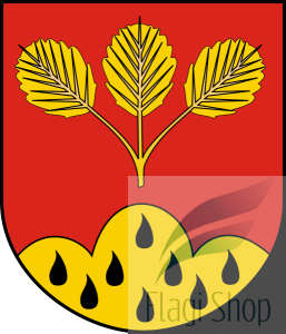 Flaga gminy Olszanica - na zamówienie 150x90 Olszanicy