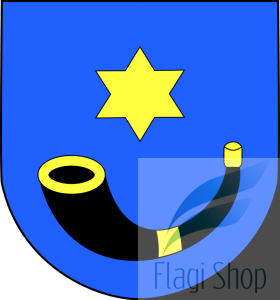 Flaga gminy Hażlach - na zamówienie 150x90 Hażlacha