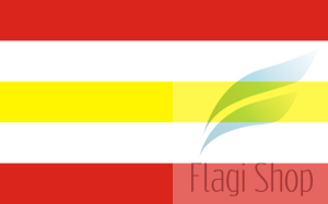 Flaga gminy Osiek Jasielski - na zamówienie 150x90 Ośka Jasielskiego      