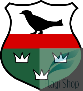 Flaga gminy Padew Narodowa- na zamówienie 110x70 Padwi Narodowej