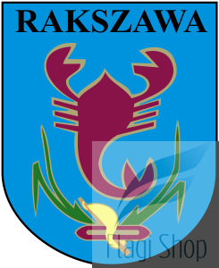 Flaga gminy Rakszawa - na zamówienie 110x70 Rakszawy
