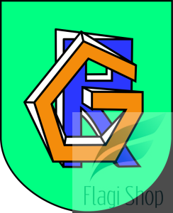 Flaga gminy Rokietnica - na zamówienie 150x90 Rokietnicy