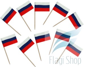 Flaga ROSJA Pikery 20 szt Wykałaczki ROSJI