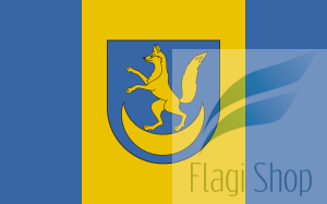 Flaga gminy Lisia Góra - na zamówienie 110x70 Lisiej Góry