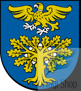 Flaga miasta Sokołów Małopolski- na zamówienie 110x70 Sokołowa Małopolskiego