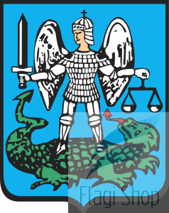 Flaga miasta Strzyżów  - na zamówienie 150x90 Strzyżowa