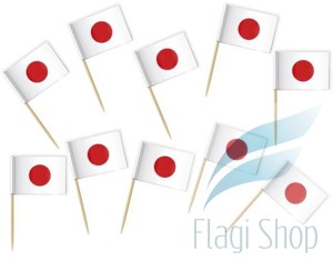 Flaga JAPONIA Pikery 20 szt Wykałaczki JAPONII 