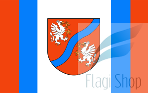 Flaga gminy Mszana Dolna - na zamówienie 150x90 Mszany Dolnej