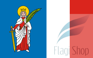 Flaga gminy Tyczyn  - na zamówienie 150x90 Tyczyna