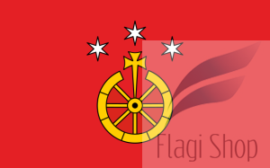 Flaga gminy Tyrawa Wołoska  - na zamówienie 150x90 Tyrawy Wołoskiej