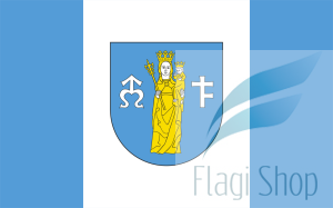 Flaga gminy Nowy Targ  - na zamówienie 110x70 Nowego Targu