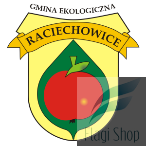 Flaga gminy Raciechowice - na zamówienie 150x90 Raciechowic