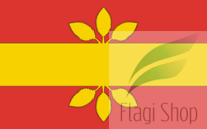 Flaga gminy Wiązownica - na zamówienie 150x90 Wiązownicy