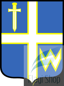 Flaga gminy Wielopole Skrzyńskie - na zamówienie 150x90 Wielopola Skrzyńskiego   