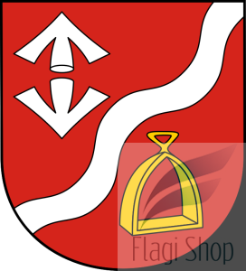 Flaga gminy Wiśniowa  - na zamówienie 150x90 Wiśniowej