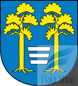 Flaga gminy Zaleszany - na zamówienie 150x90 Zaleszyn