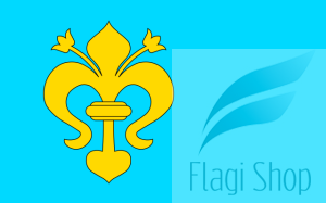 Flaga gminy Zarszyn - na zamówienie 150x90 Zarszyna