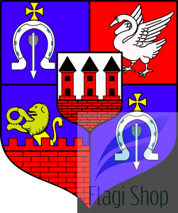 Flaga gminy Przasnysz  - na zamówienie 110x70