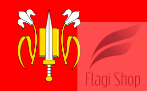 Flaga gminy Rzekuń  - na zamówienie 150x90