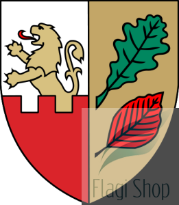 Flaga gminy Żabia Wola - na zamówienie 150x90   