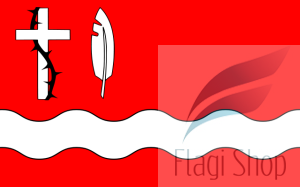 Flaga gminy Zabrodzie  - na zamówienie 150x90    