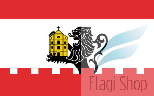 Flaga gminy Zaręby Kościelne- na zamówienie 110x70      