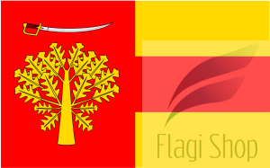 Flaga gminy Sobolew - na zamówienie 150x90