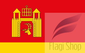 Flaga gminy Łomża - na zamówienie 150x90