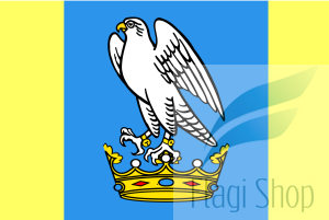 Flaga gminy Sokoły - na zamówienie 150x90