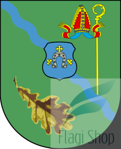 Flaga gminy Dąbrówka - na zamówienie 110x70    