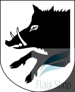 Flaga gminy Dobre - na zamówienie 150x90  