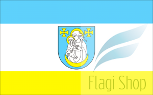 Flaga gminy Wysokie Mazowieckie - na zamówienie 150x90