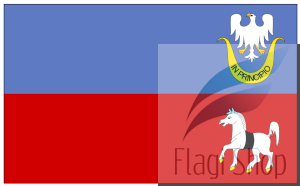 Flaga gminy Secemin - na zamówienie 150x90 Secemina   