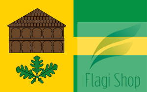 Flaga gminy Górzno - na zamówienie 110x70     