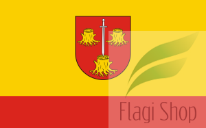 Flaga gminy Gózd - na zamówienie 110x70      