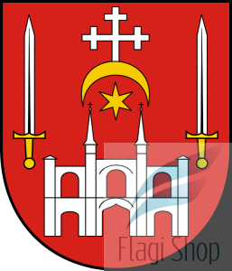 Flaga gminy Huszlew - na zamówienie 150x90      