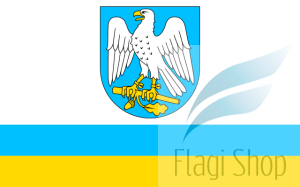 Flaga gminy Jastrzębia - na zamówienie 110x70      
