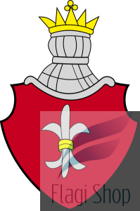 Flaga gminy Kampinos - na zamówienie 110x70      